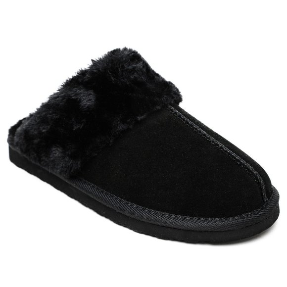MINNETONKA Chesney Slide Slippers in Black - NEW - Size 9 - Picture 2 of 6